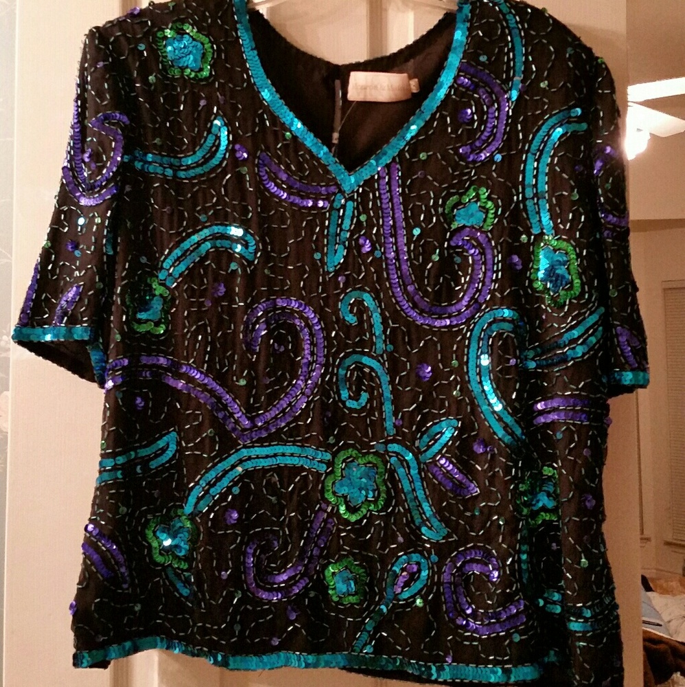 Maurice & Main. Sequins & Beaded Top. Never worn.